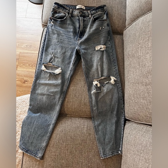 Abercrombie & Fitch Denim - Abercrombie Ankle Straight Ultra High Rise Jeans